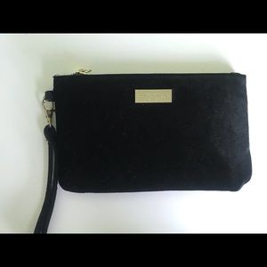 Black velvet clutch w/ phone charger!!